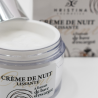 Crème de nuit hydratante à base de bave d'escargot 