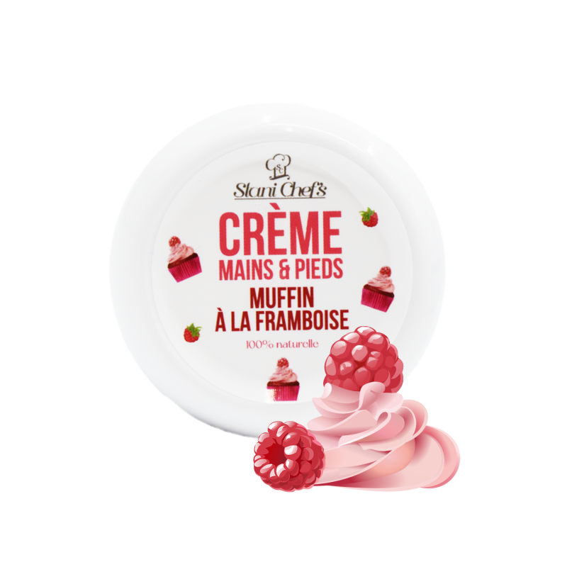 Crème mains et pieds - muffin à la framboise - 50ml 