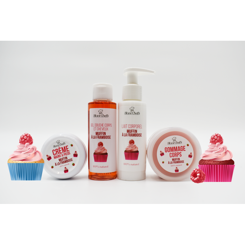 Crème mains et pieds - muffin à la framboise - 50ml 