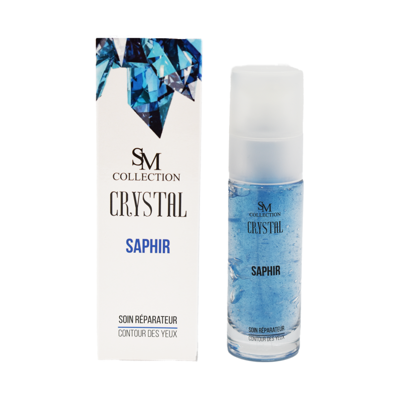 Crème pour le contour des yeux à la poudre de saphir 