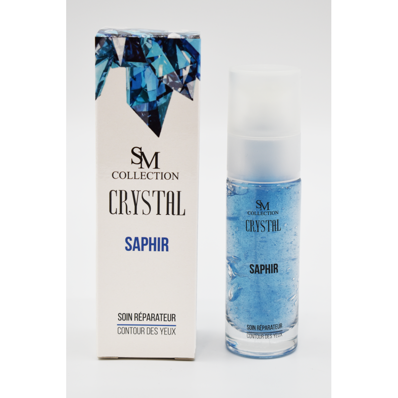 Crème pour le contour des yeux à la poudre de saphir 