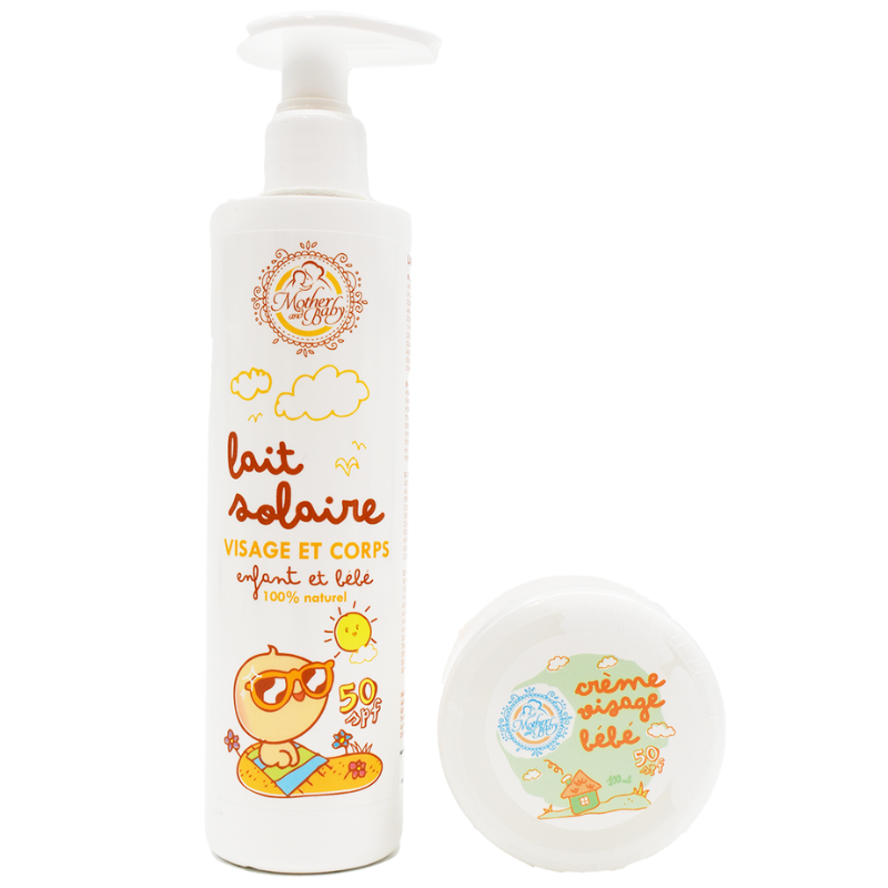 Crème solaire pour enfant et bébé - SPF50+ 