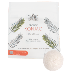 Éponge konjac blanche 