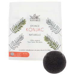 Éponge konjac noire 