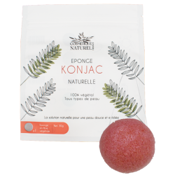 Éponge konjac rose 