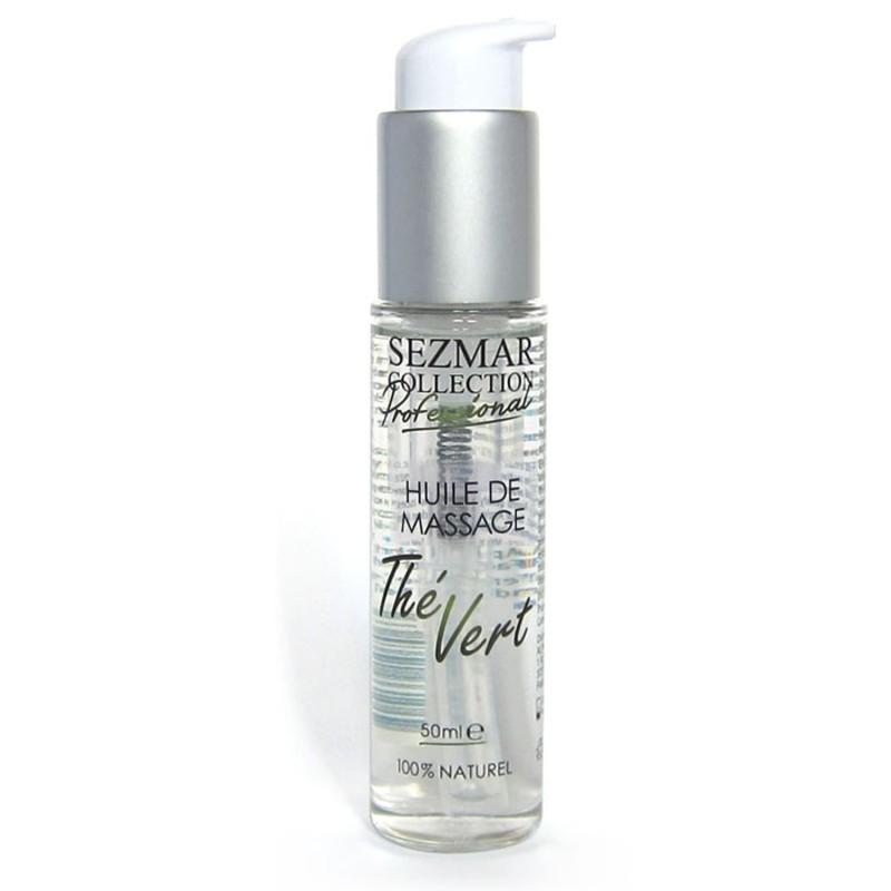 Huile de massage professionnelle Thé Vert 100% naturelle 50 ml 