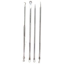 Kit de 4 extracteurs boutons et comédons + boitier 