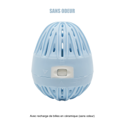 Boule de lavage bleue + recharge - Sans odeur 