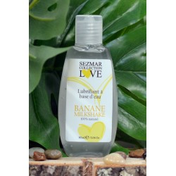 Lubrifiant à base d'eau 100% naturel Banane Milkshake 90 ml 