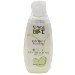 Lubrifiant à base d'eau 100% naturel Menthe poivrée 90 ml 