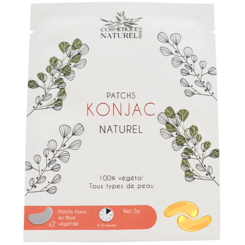 Patchs contours des yeux au Konjac - Curcuma 