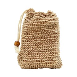 Sac à savon en sisal - Marron 