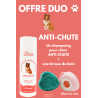 Shampoing pour chien + brosse de bain - OFFRE DUO - ANTI-CHUTE 